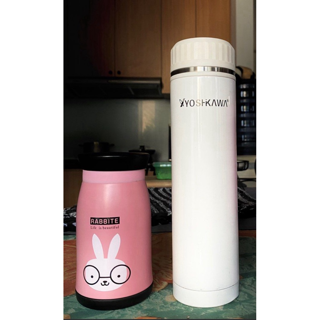 Bundle Flask/Tumbler – Rabbit, Yoshikawa.Bekas Mulus