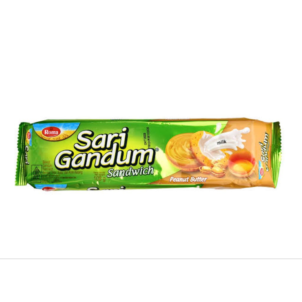 

Roma Sari Gandum Peanut Butter 108 gram