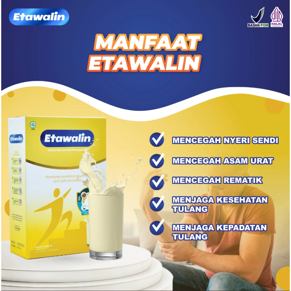 

Etawalin Susu Kambing Etawa – Nyeri Sendi & Asam Urat | Paket 1 Box Herbal Alami