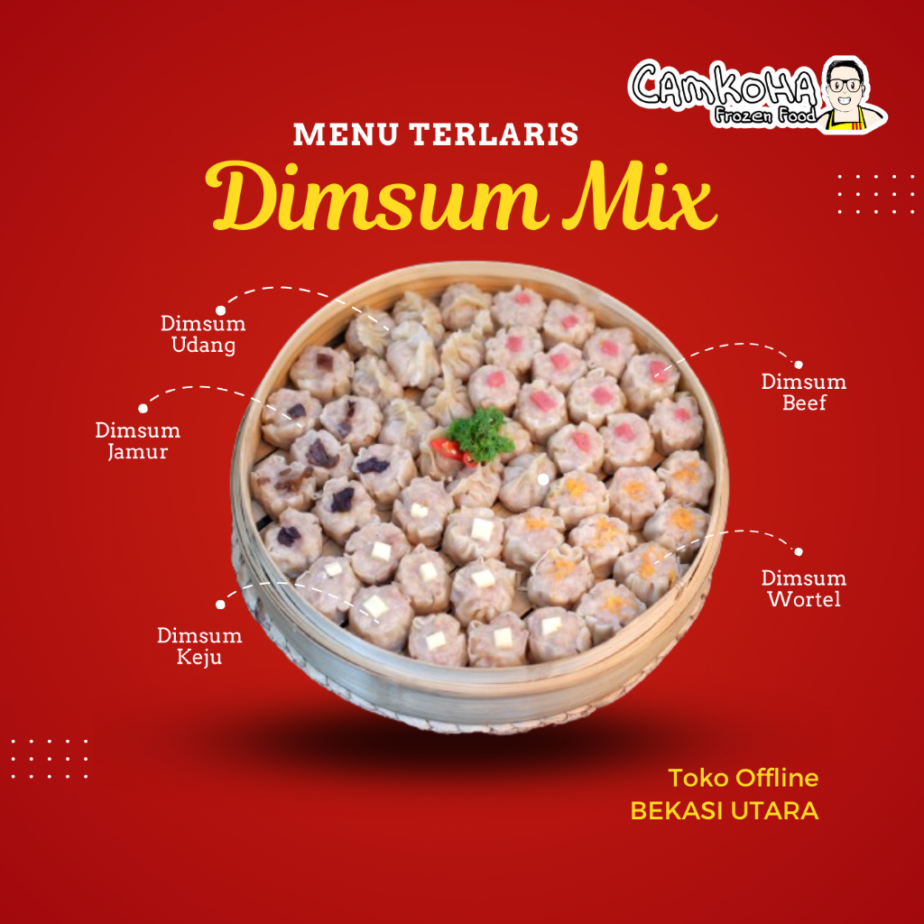 

BEKASI Dimsum 100/pcs Siomay Frozen Premium Super Grosir Halal 100% / Siomay Frozen