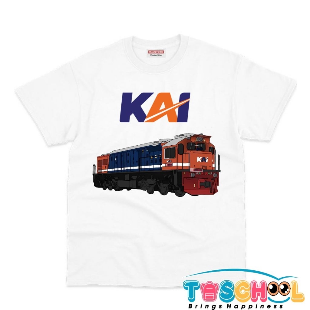 BAJU ANAK KAOS ANAK KAI KERETA API INDONESIA LOKOMOTIF CC 205