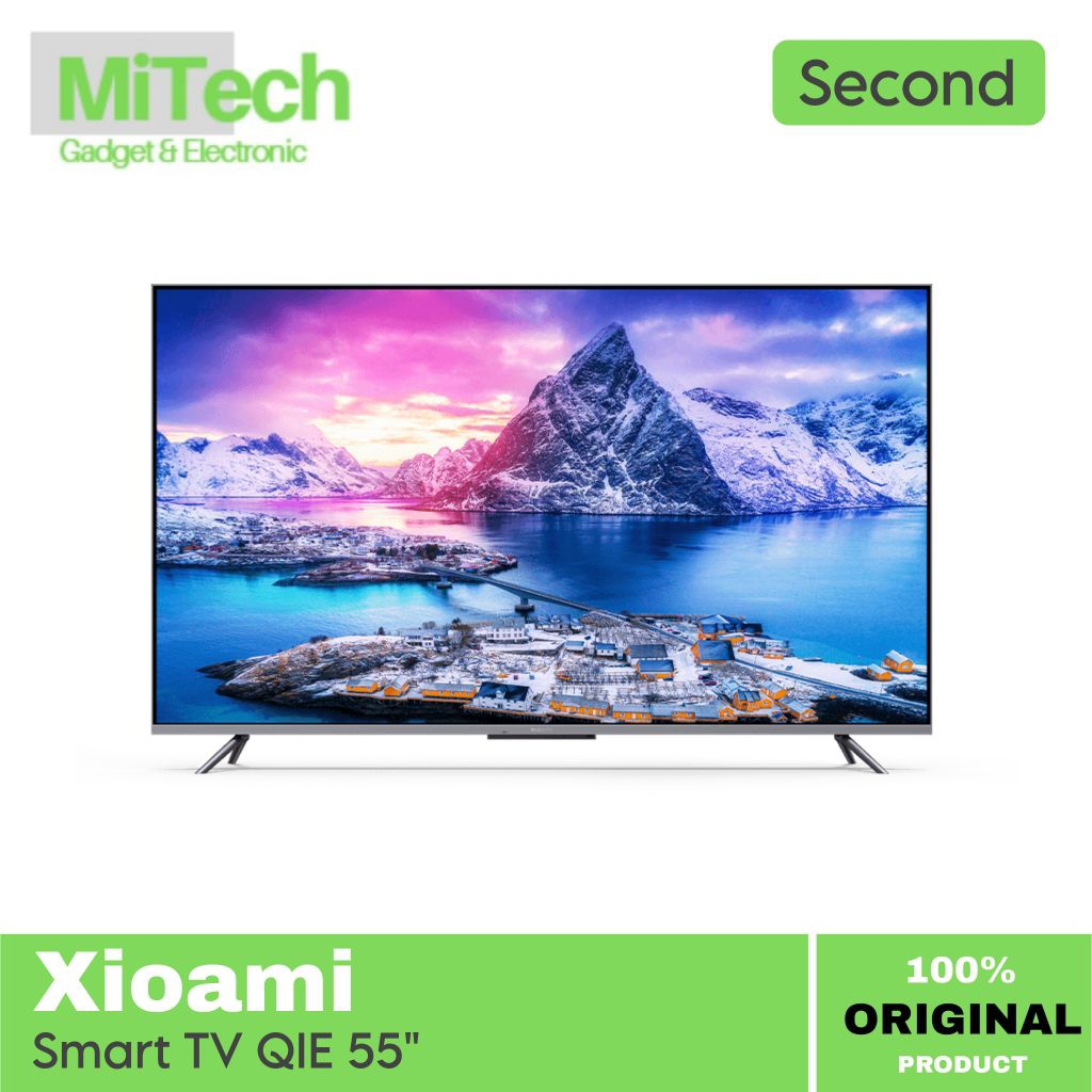 BEKAS - TV Xiaomi SMART Mi TV Q1E 55” QLED 4K Bezel-less – SECOND Televisi Kualitas Seperti Baru, An