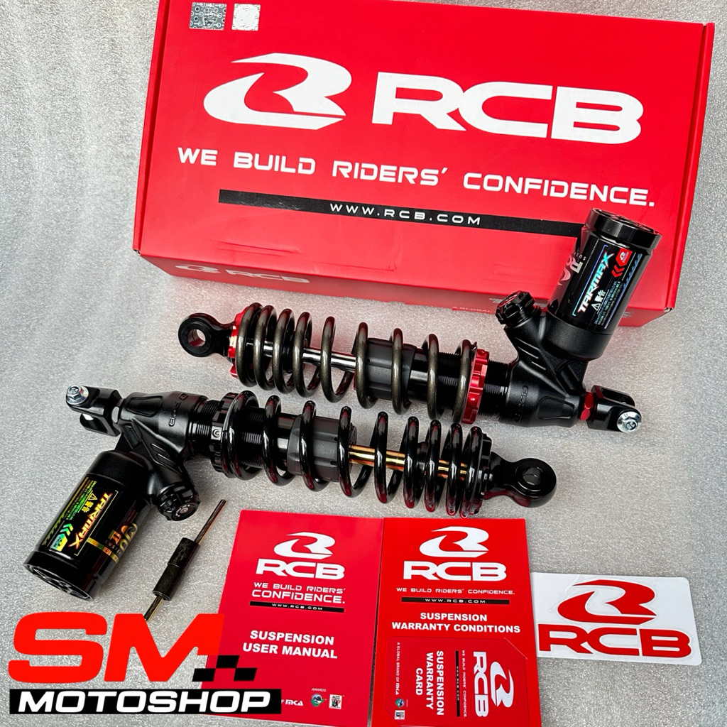 SHOCK RCB TARMAX STYLO VARIO MIO BEAT 305MM 330MM 340MM SHOCKBREAKER RCB GARANSI ORIGINAL