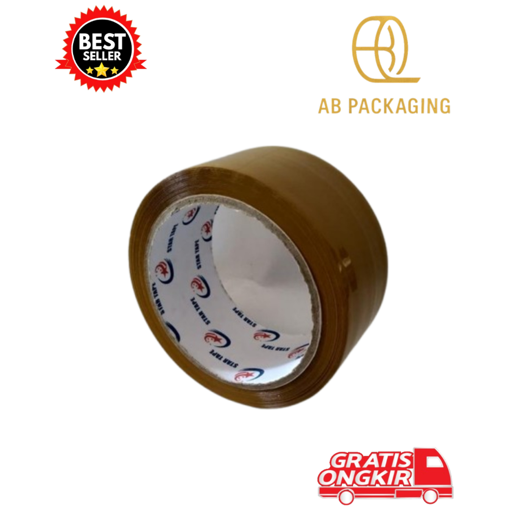 

LAKBAN EIJI TAPE 90 YARD 45 mm x 70 meter, LAKBAN COKLAT KUALITAS TERBAIK