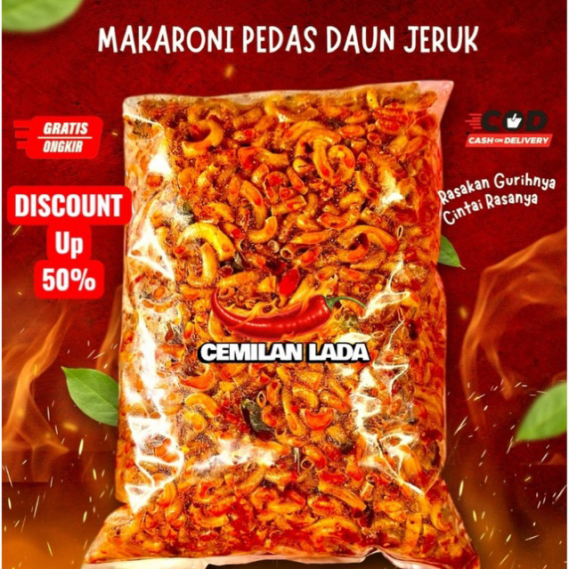 

Makaroni Cikruh Pedas Daun Jeruk / Makaroni Cemilan Lada