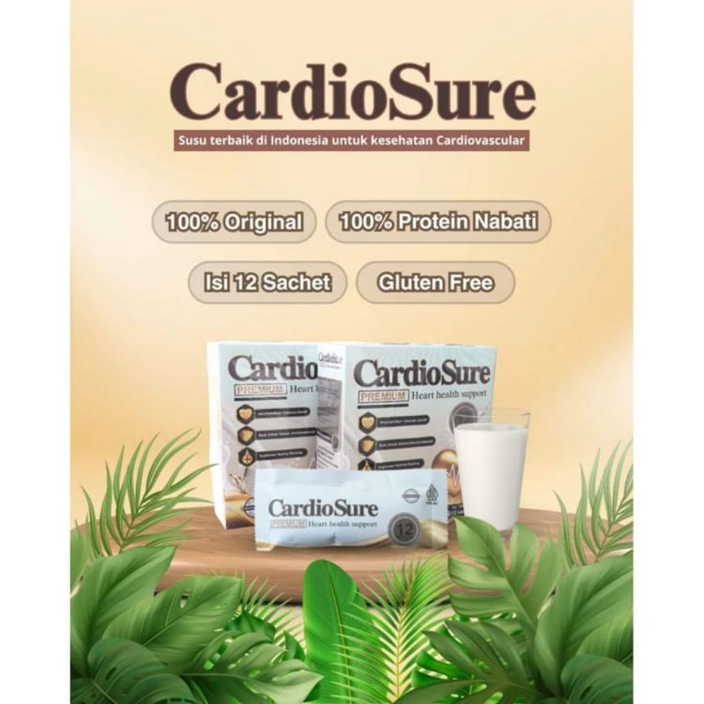 

CARDIOSURE SUSU MILK BUBUK (12) SACHET OBAT HIPERTENSI JANTUNG REKOMENDASI PARA DOKTER