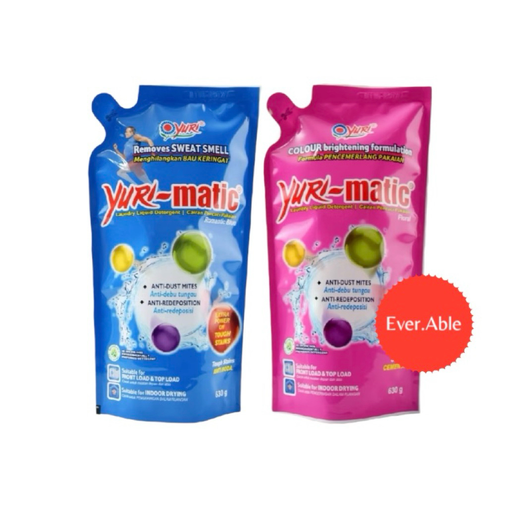 YURI MATIC LAUNDRY LIQUID DETERGENT 630 ML