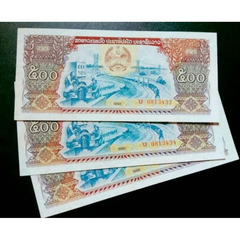 uang asing LAOS 500 KIP