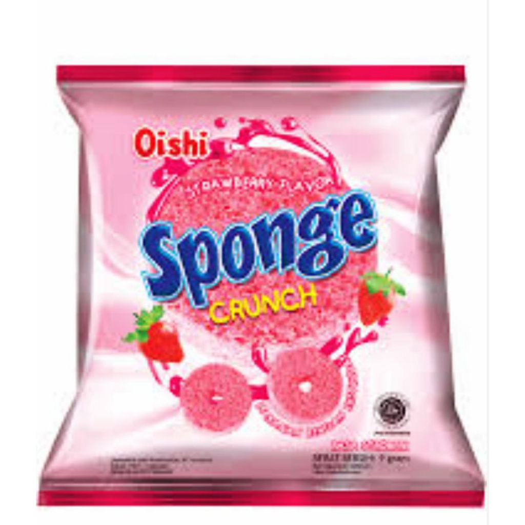 

Oishi sponge strawberry renceng