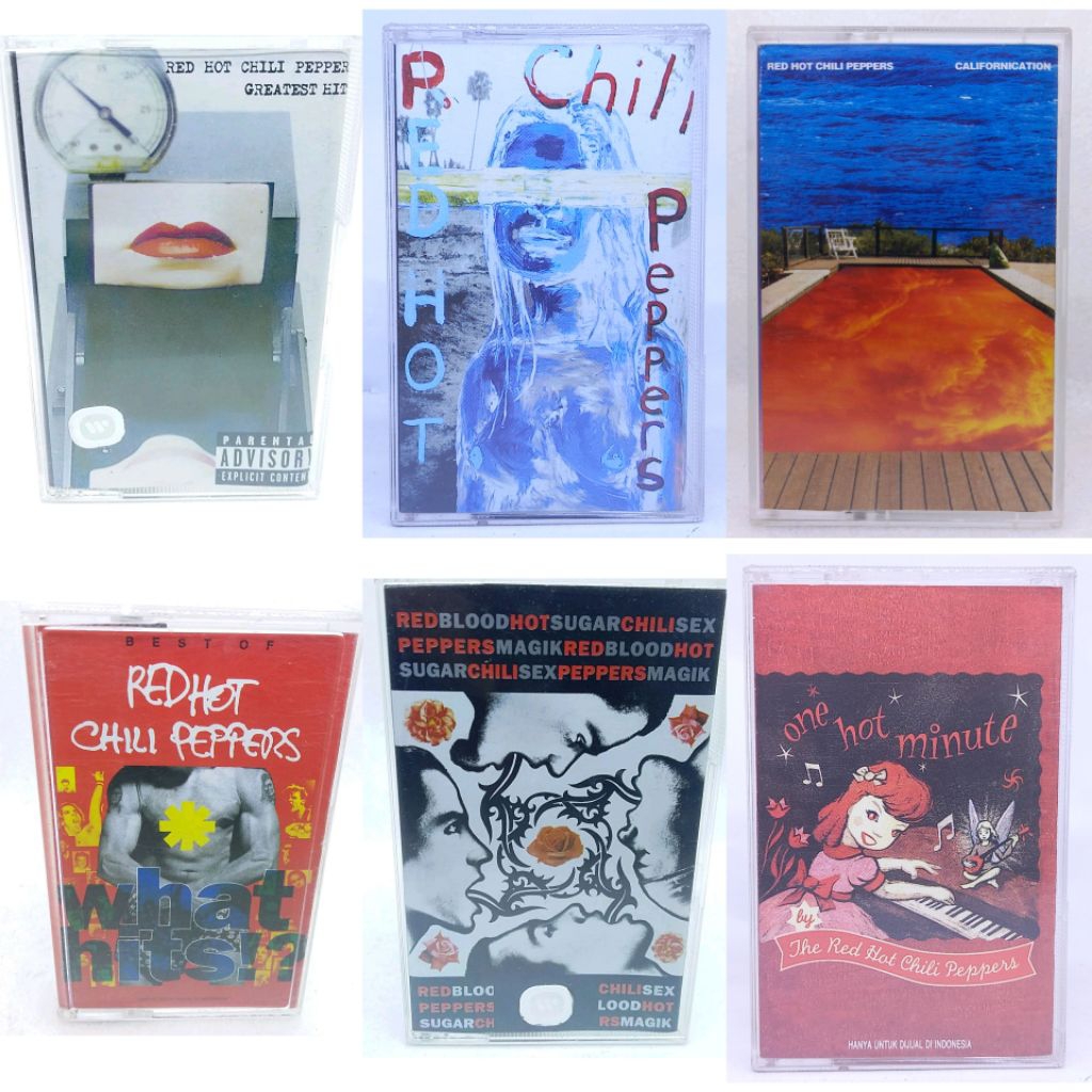 Kaset pita RED HOT CHILI PEPPERS - by the way - californication - greatest hits - one hot minute - b