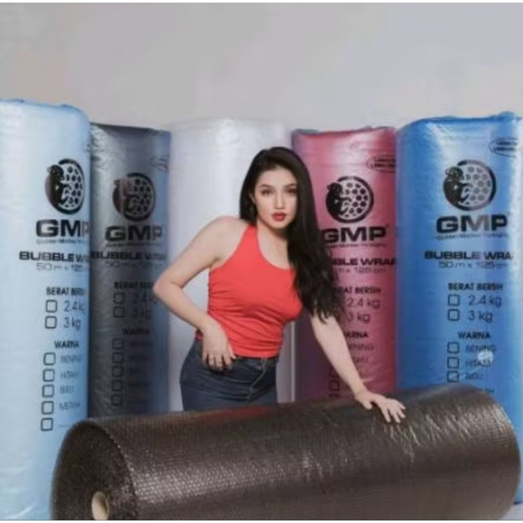 

Bubble Wrap Premium 125 cm x 50 meter Hitam Putih