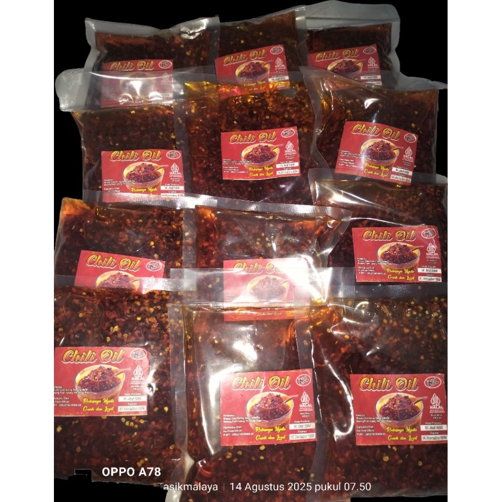 

Chili oil inul 250gr