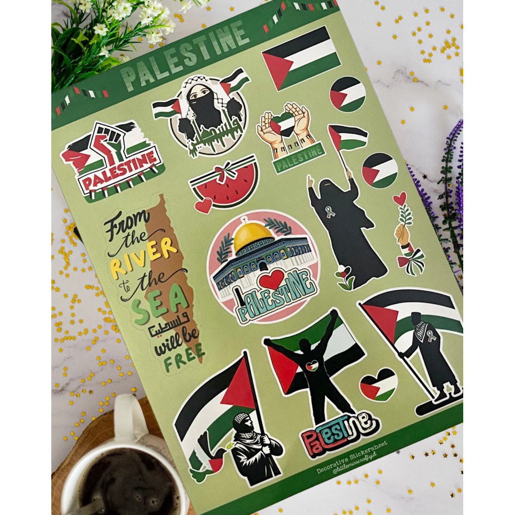 

Sticker Free Palestine vynil waterproof A6