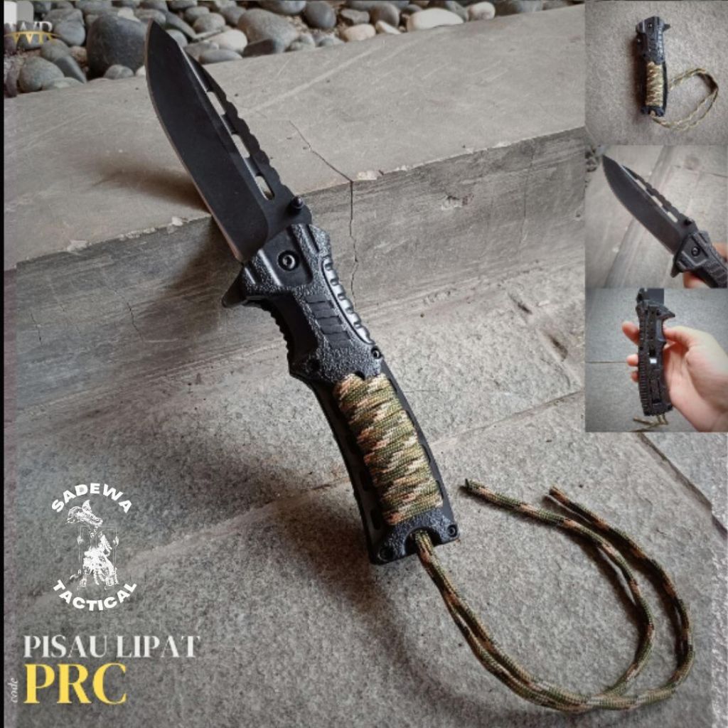 Pisau Paracord / Pisau Paracod / Alat Potong Camping Lipat Survival Tactical Knife Outdoor / Knife /