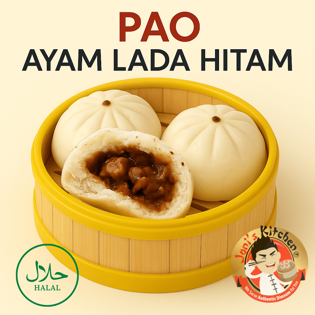

Bakpao Ayam Lada Hitam - Black Pepper Chicken Pao