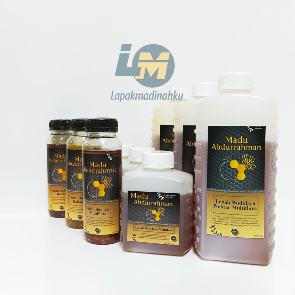 

{Free Bubble Wrap}Madu Nektar Multiflora 300 500 1000gr Madu Abdurrahman 100% MURNI & ASLI Raw Honey