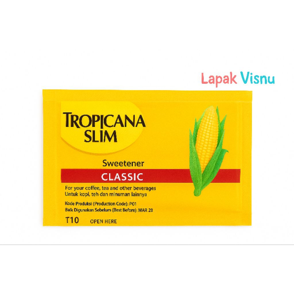 

ECER - Tropicana Slim Sweetener Classic – Pemanis Rendah Kalori dari Jagung