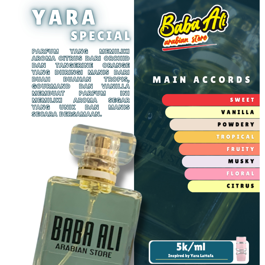 YARA SPECIAL PARFUM Inspired by Baba Ali (Grade 1)