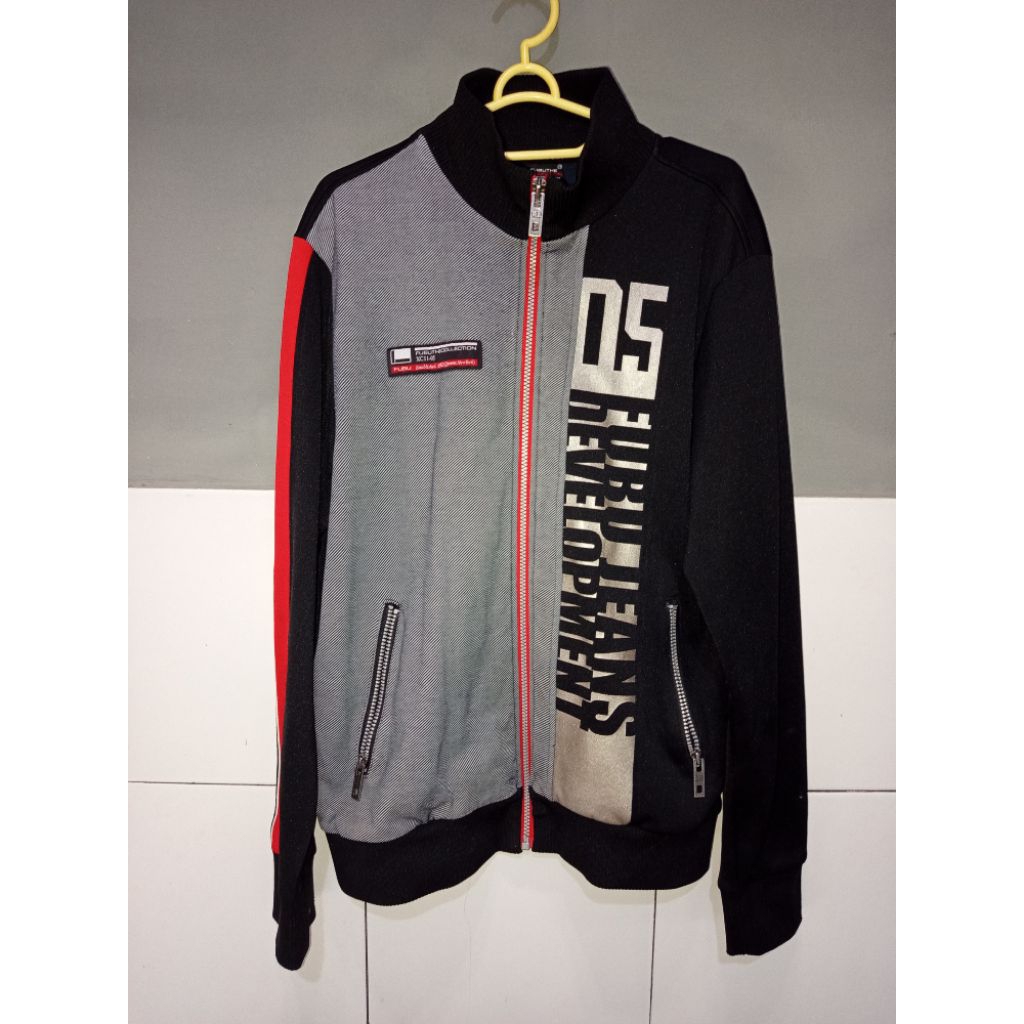 jaket tracktop zip-up FUBU bomber polham jaket casual