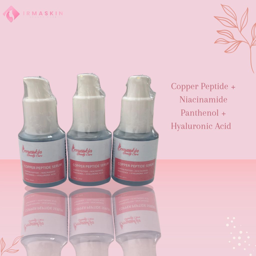 BUNDLING 3PCS COPPER PEPTIDE SERUM Niacinamide Panthenol + Hyaluronic Acid