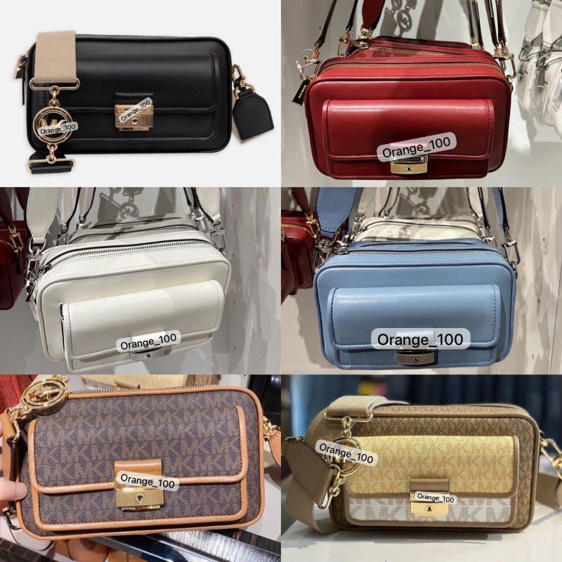 TAS WANITA MK BRADSHAW MEDIUM LOGO CAMERA BAG ORIGINAL