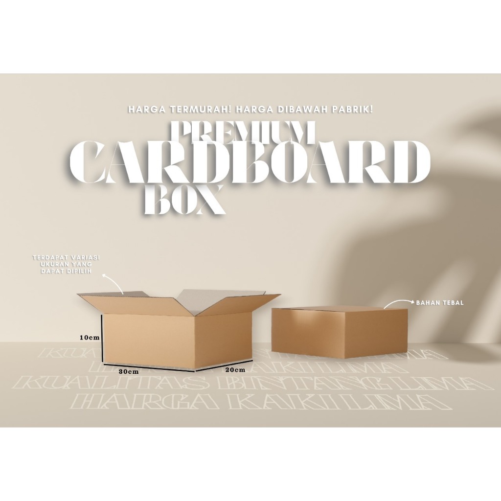 

Kardus Box Packing 30cm x 20cm x 10cm