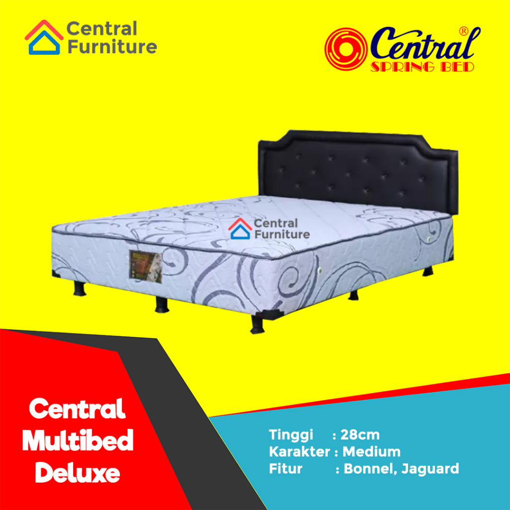 Central Spring bed Springbed central multibed dlx set divan dan sandaran