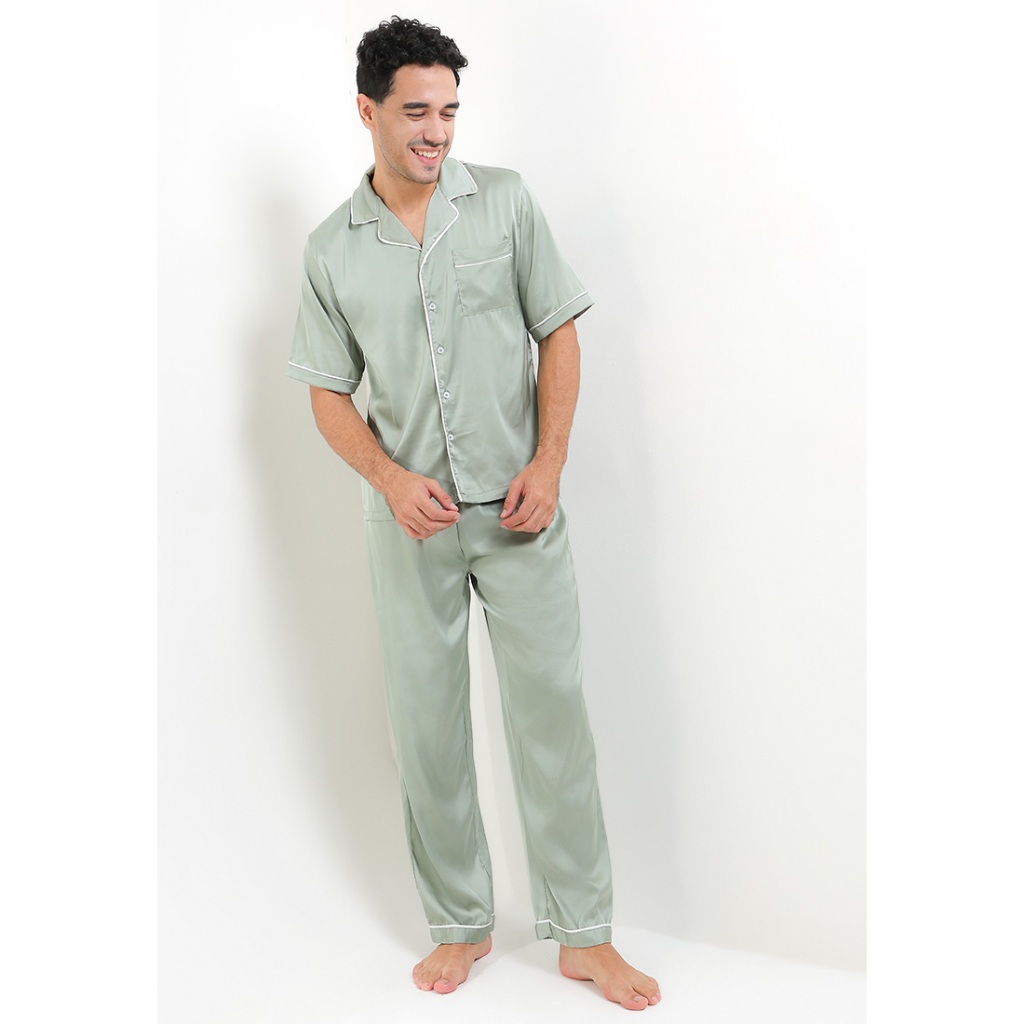 Setelan Baju Tidur Pria 283 Anne Wintours Hijau (07082025)(421)(62502 32025) Gift Kado Pyjamas Mens 