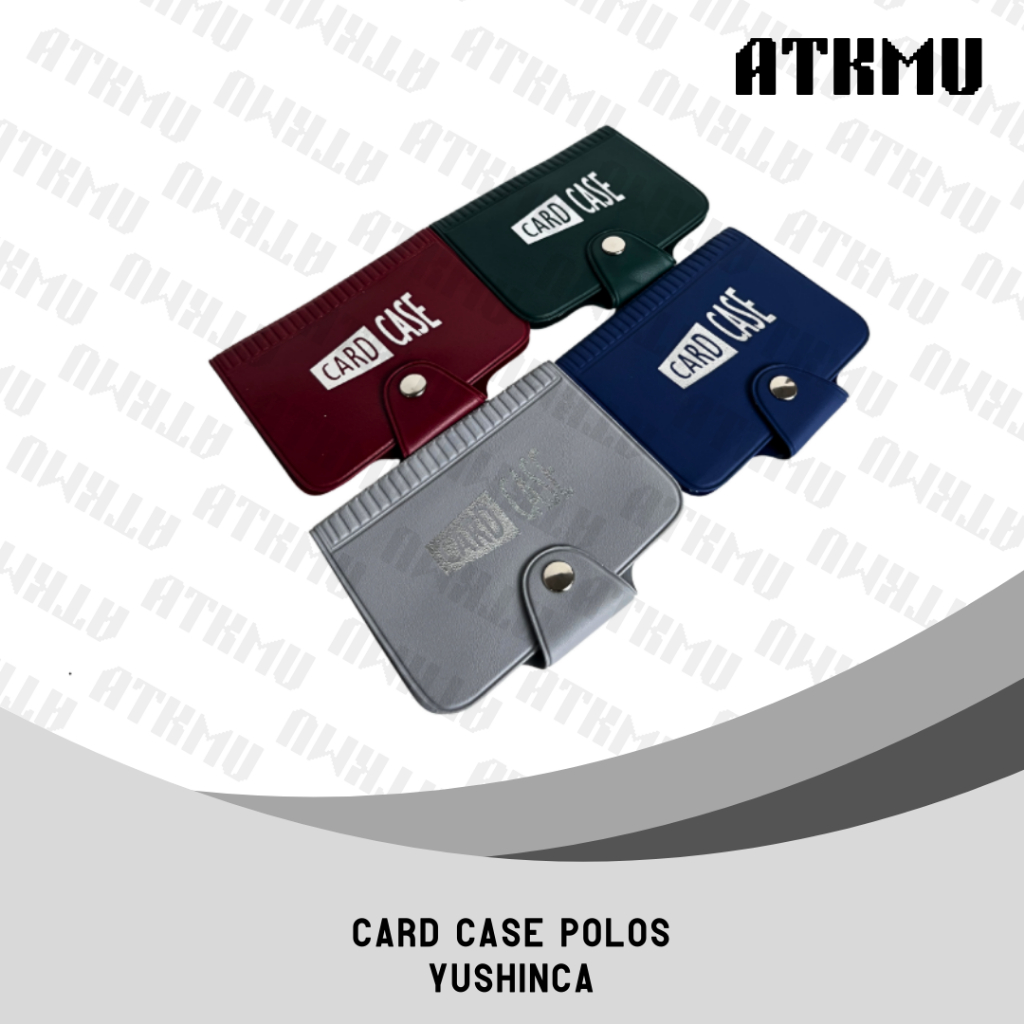 

Yushinca Dompet Kartu 20 Slot Polos 8Cm x 10 Cm / Card Case Kulit Sintetis