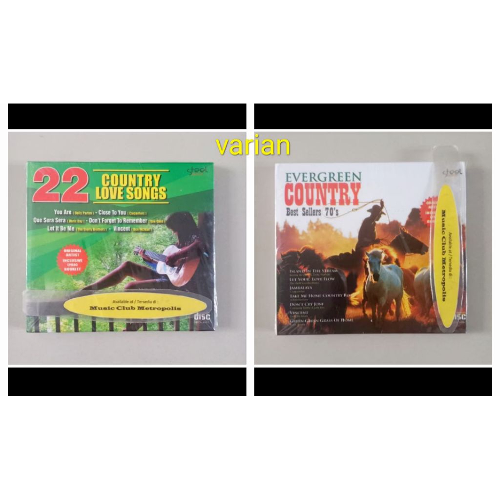 CD V.A. - 22 COUNTRY LOVE SONGS / EVERGREEN COUNTRY BEST SELLERS 70'S