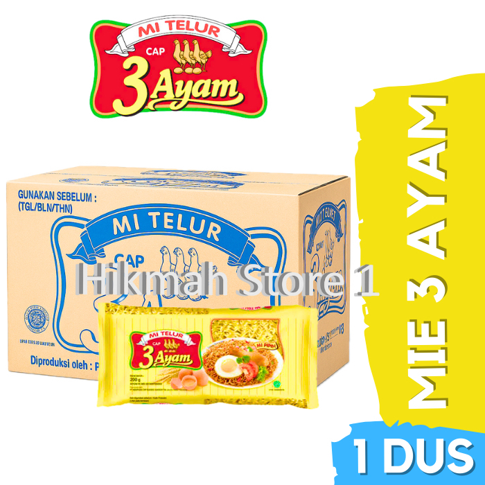 

Mie Telur Cap 3 Ayam perdus isi 20