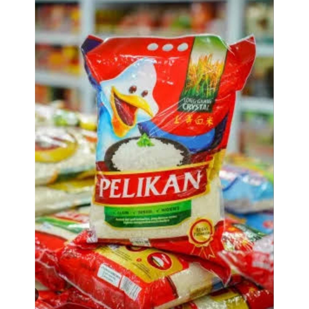 

Beras Premium beras pelikan kemasan 5kg