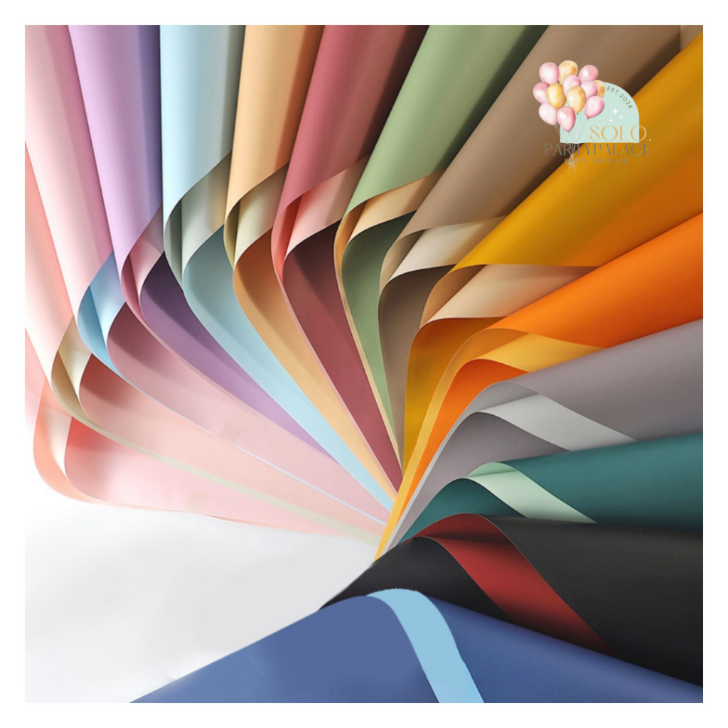 

1PACK ISI 20LEMBAR PASTEL BI COLOR FLOWER WRAPPING CELLOPHANE 2 TONE DUA WARNA 58X58CM KERTAS BUKET BUNGA FLORAL WRAPPING BUKET KERTAS KADO GIFT WRAPPING BUNGKUS HADIAH