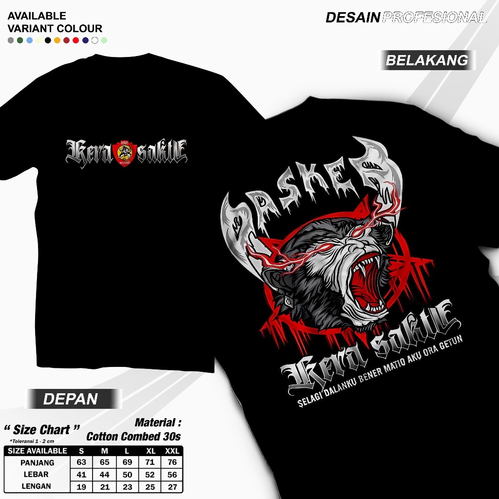 Kaos Ikspi Kera Sakti Pasker Terbaru Tshirt Perguruan Silat Ipsi Katun Distro