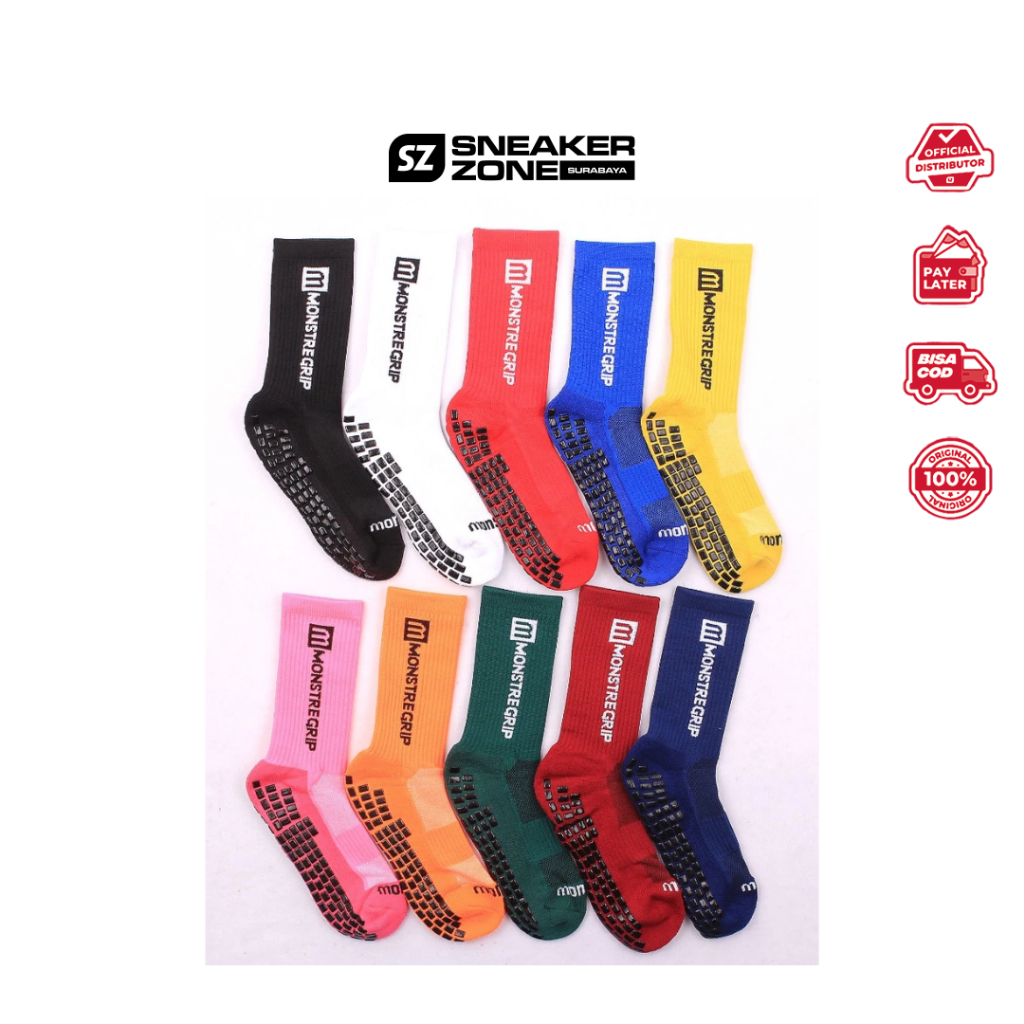 KAOS KAKI ANTI SLIP MONSTRE GRIP PRO ASMGR15 - MONSTRE GRIP PRO - KAOS KAKI FULL GRIP - KAOS KAKI AN