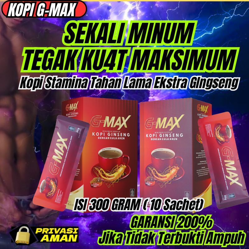 

PROMO NICH BOLO KOPI GMAX STAMINA TAHAN LAMA EKSTRA GINGSENG MENAMBAH KUAT