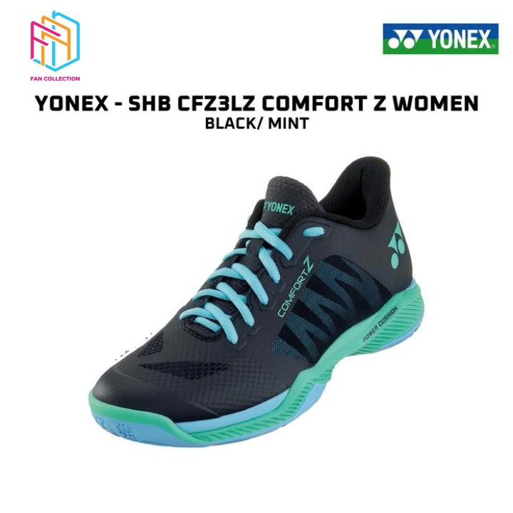 Sepatu Badminton Yonex SHB CFZ3LZ Comfort Z Women Black Mint