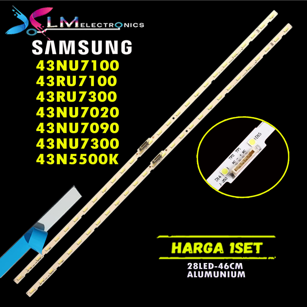 BACKLIGHT TV LED SAMSUNG UA43NU7100 UA43RU7100 UA43RU7300 UA43NU7020 UA43NU7090 UA43NU7300 UA43N5500