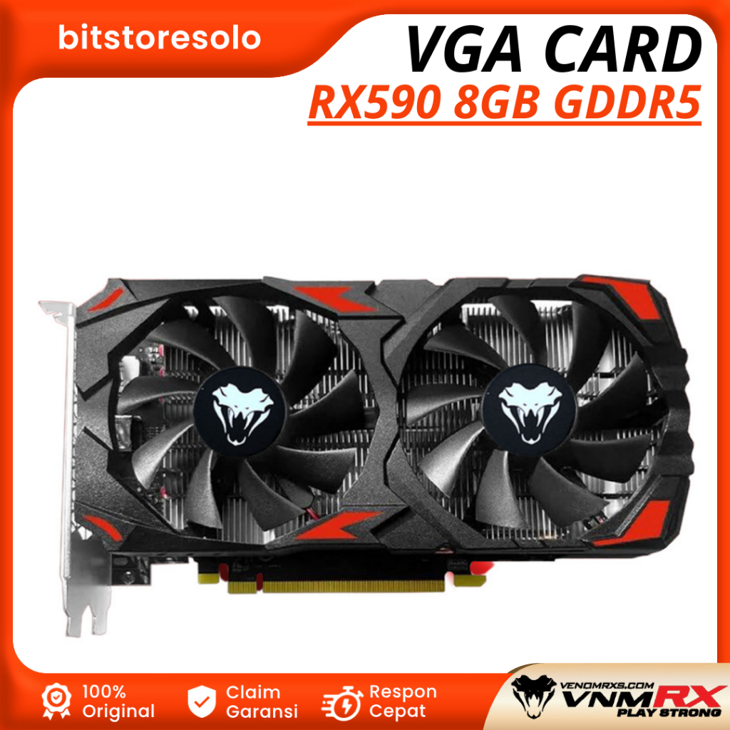 VGA VenomRX RX590 8GB GDDR5 2304SP VGA RX590 Garansi Resmi