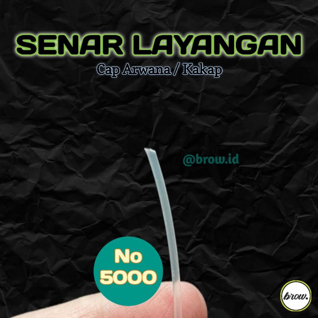 SENAR LAYANGAN GAPANGAN UK 5000 SENAR BENING CAP IKAN KAKAP / ARWANA