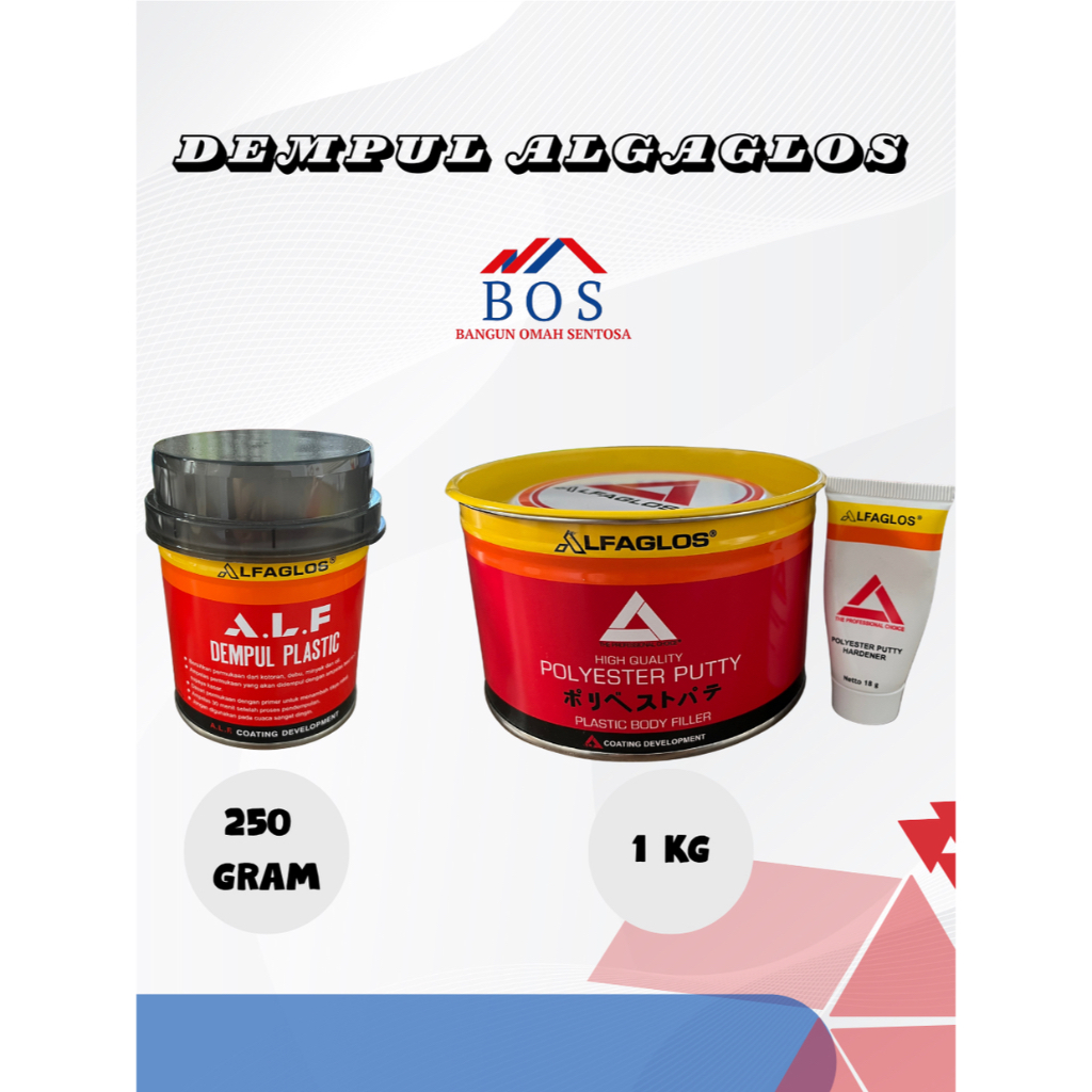 Dempul Alfaglos 1kg dempul mobil dempul besi