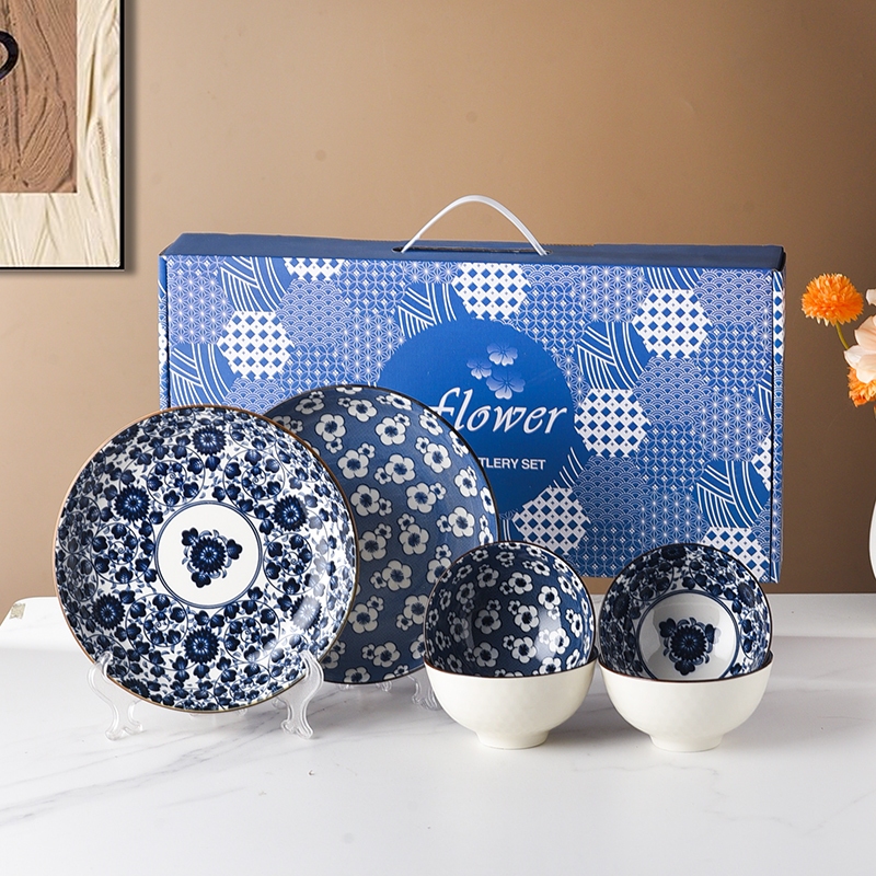 HOT SALE EARISE MANGKOK KERAMIK PIRING KERAMIK KADO PERNIKAHAN BERMANFAAT PIRING SET MANGKOK SET