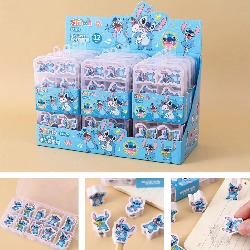 

BB Penghapus Tutup Pensil motif Stitch 1 set dengan kotak