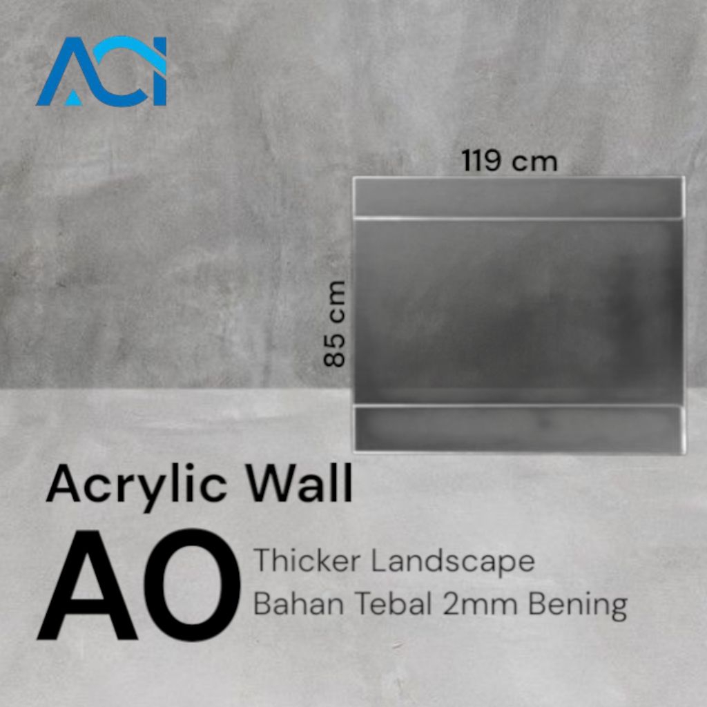 

Akrilik Thicker/Akrilik Wall/Akrilik Dinding/Akrilik Tempel A0 Landscape 2mm
