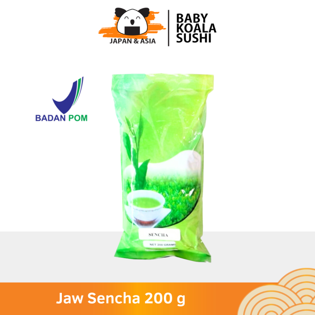 JAW Sencha Ocha Green Tea Teh Hijau 200 g Halal