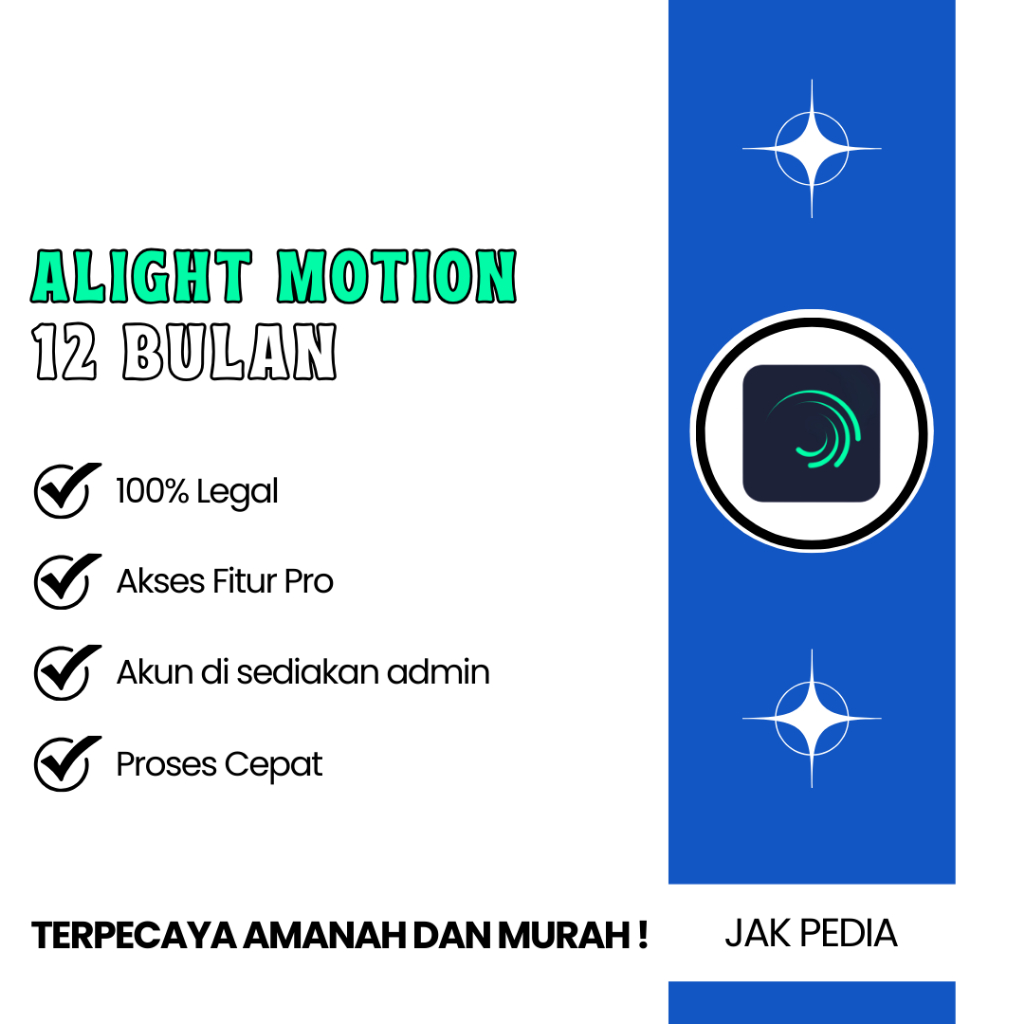 Akun Alight Motion Premium 1 Tahun Private Support Android & Ios Bergaransi
