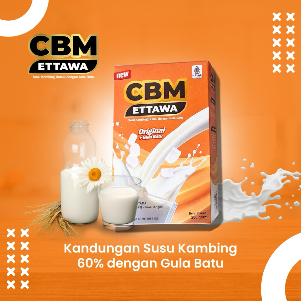 

CBM Susu Kambing Ettawa 200gr | Baik Untuk Sendi dan Tulang Plus Gula Batu Menambah Nafsu Makan