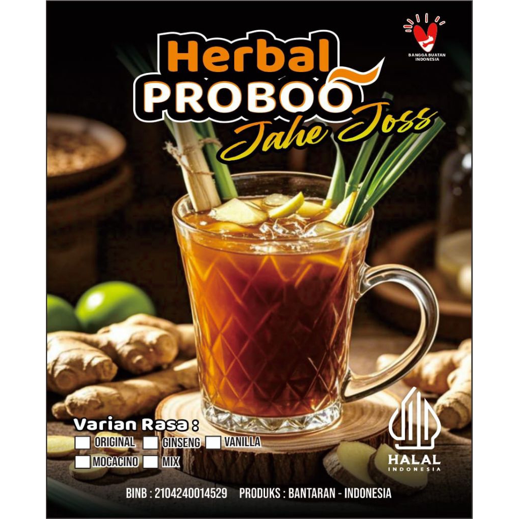 

JAHE INSTAN PROBO JOSS ISI 50GR UTK 8X SEDUH