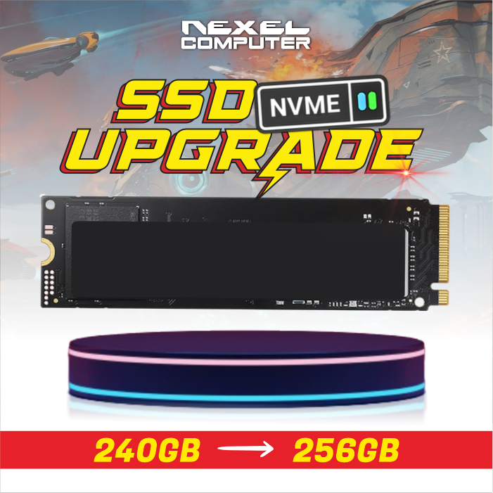 UP SSD PC DARI 240GB SATA KE 256GB NVME