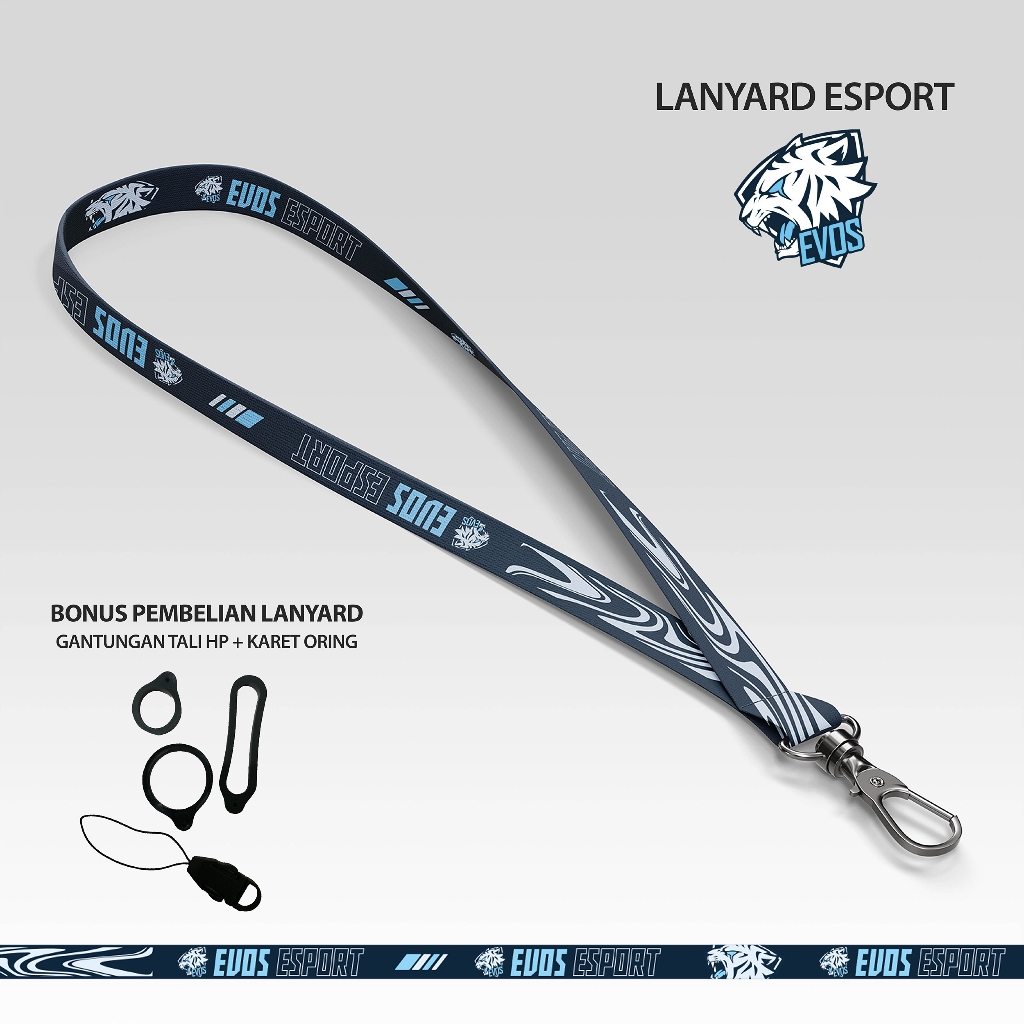 

Evos - Lanyard | Gantungan Id Card | Tali Lanyard | Lanyard Evos | Id Card | Lanyard Band 1.5cm